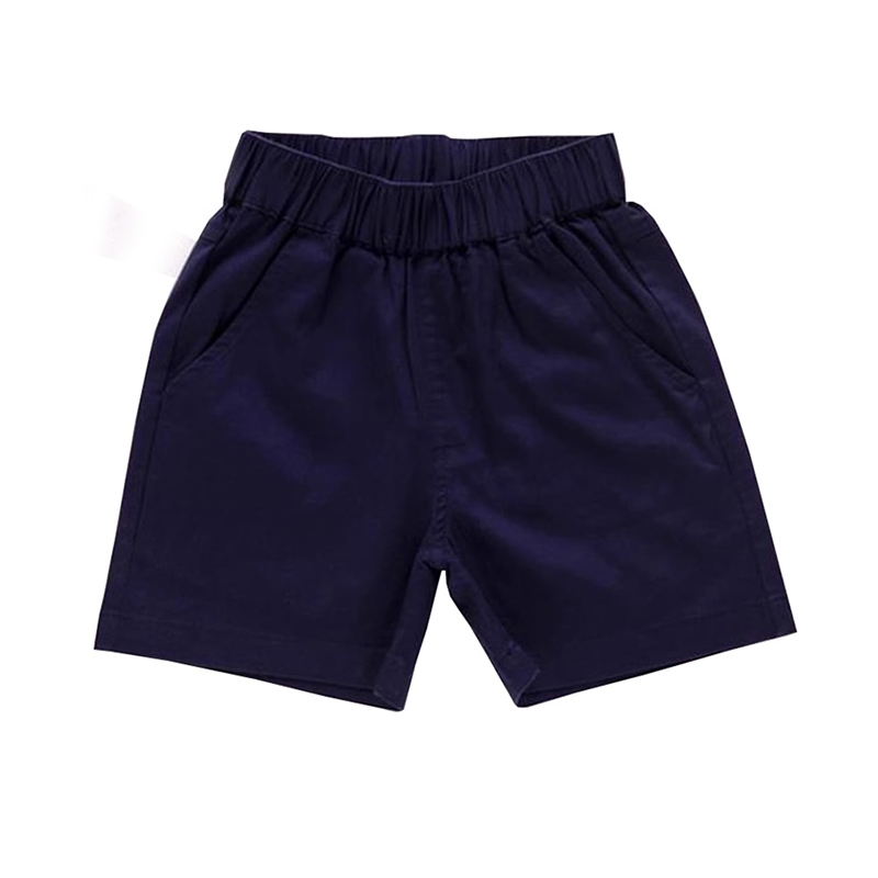 藏青色兒童校服短褲西褲