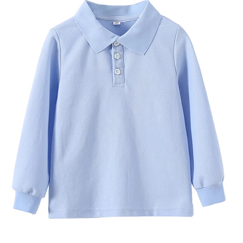 中小學生校服polo衫，棉質翻領上衣