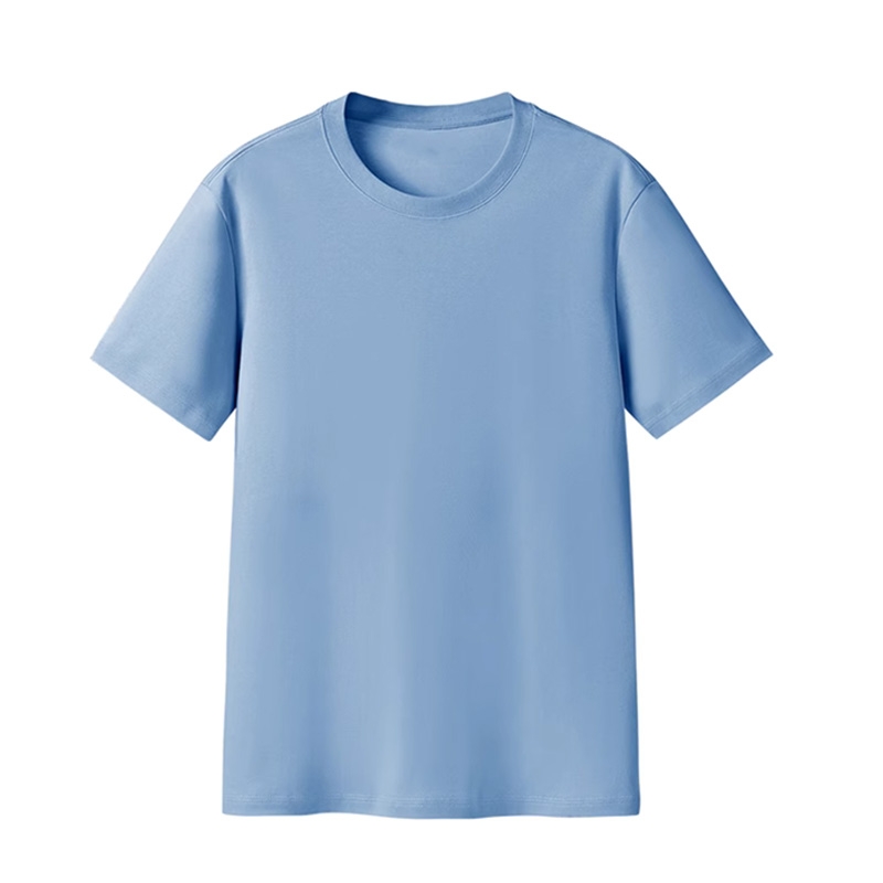 圓領短袖棉 T 恤 男女同款基礎款上衣 休閒穿搭 / 企業印定製工作服
