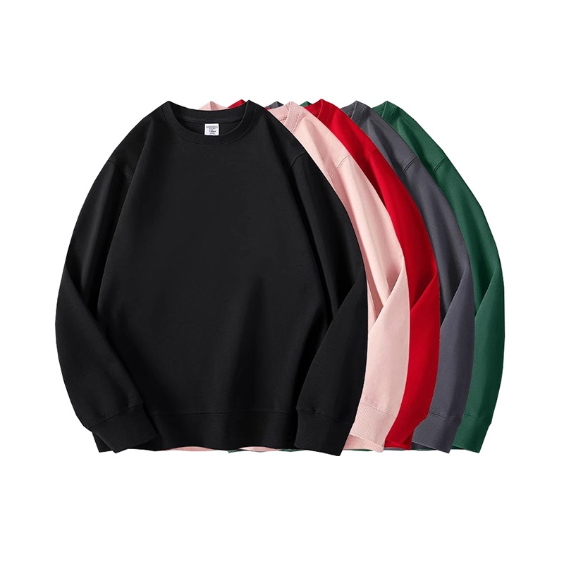 純色秋冬圓領日系簡約寬鬆上衣打底衫