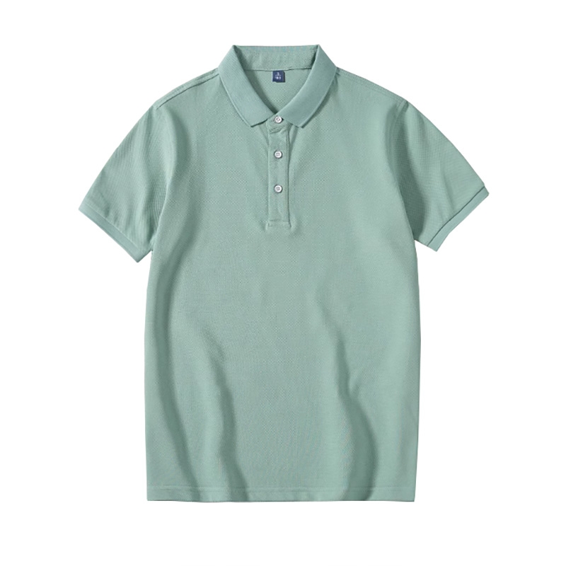 重磅商務polo衫，團體服定製工作服棉質翻領短袖純色T恤