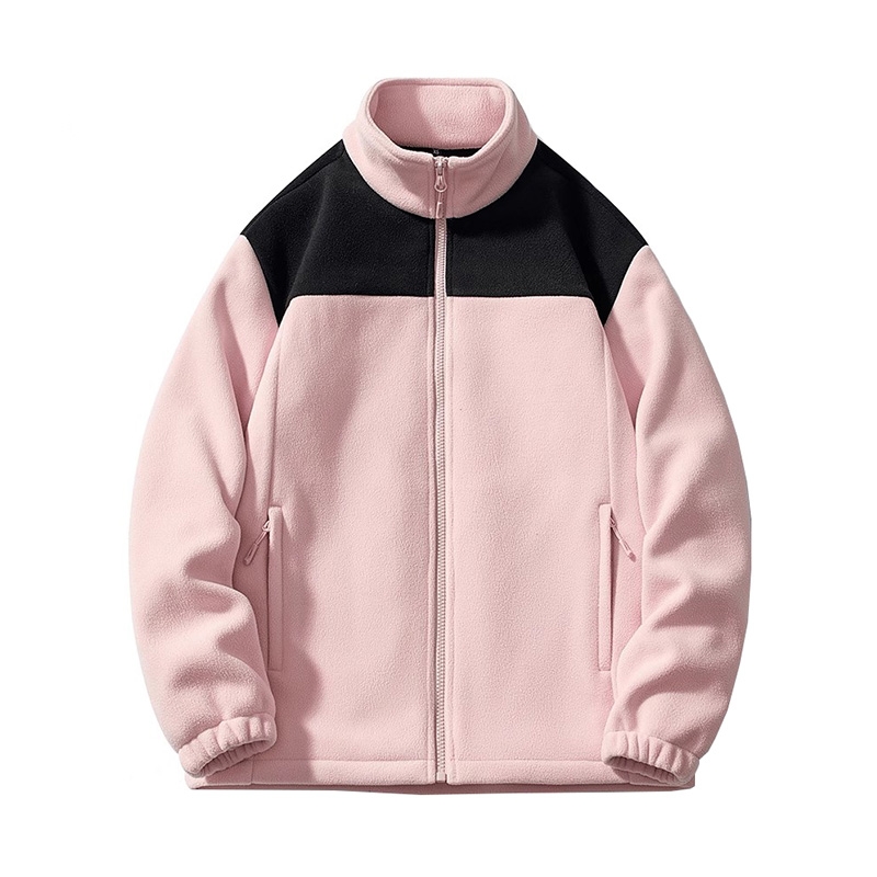 抓絨搖粒絨外套，秋冬加絨加厚，立領戶外衝鋒衣內膽開衫