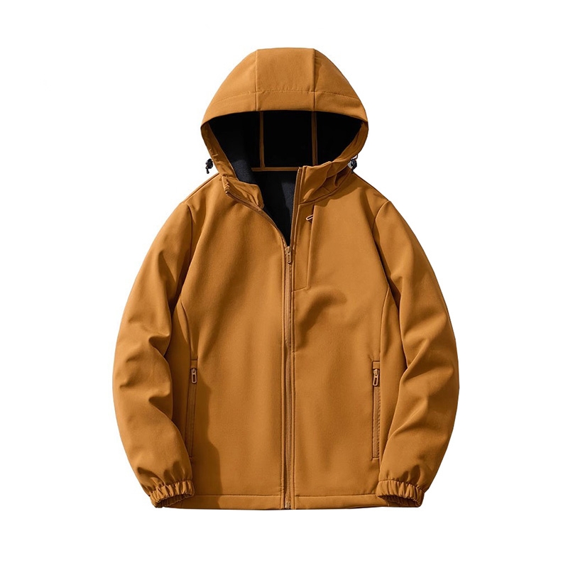 戶外防風防水外套，春秋軟殼內膽加絨保暖風衣