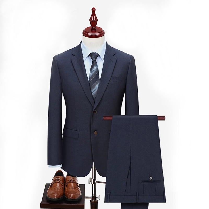 男士西裝，商務休閒藏藍色西服套裝