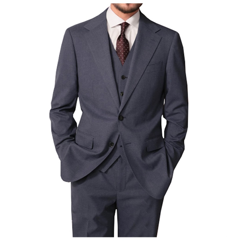 單排扣西服套裝 男士商務休閒法式修身職業正裝