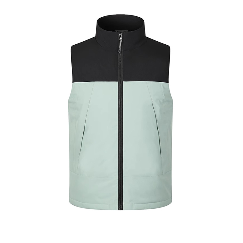 衝鋒衣工裝風防水耐磨馬甲，菱格衍縫工藝