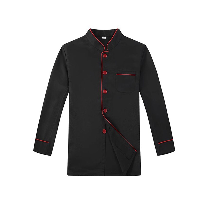 紅飾邊長袖外套 餐廳及餐飲服務廚房制服