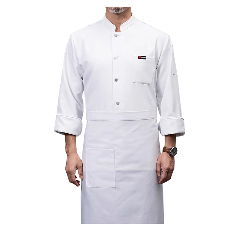 精品彈力後廚烘焙服裝，秋冬季餐飲店必備工作服