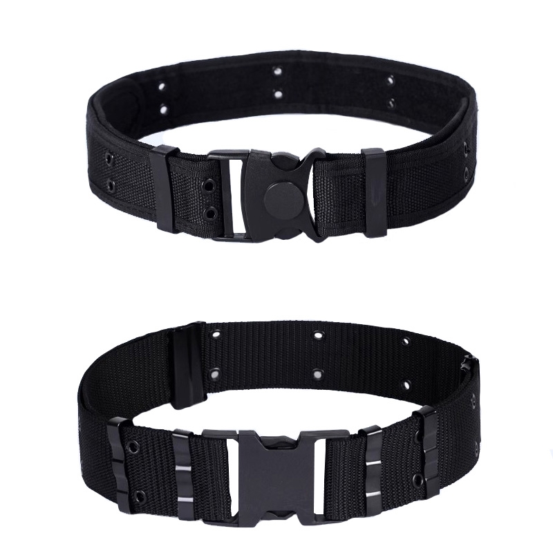Nylon buckle belt with multiple holes for adjustable waist size, easy to wear and fasten,wear-resistant and durable