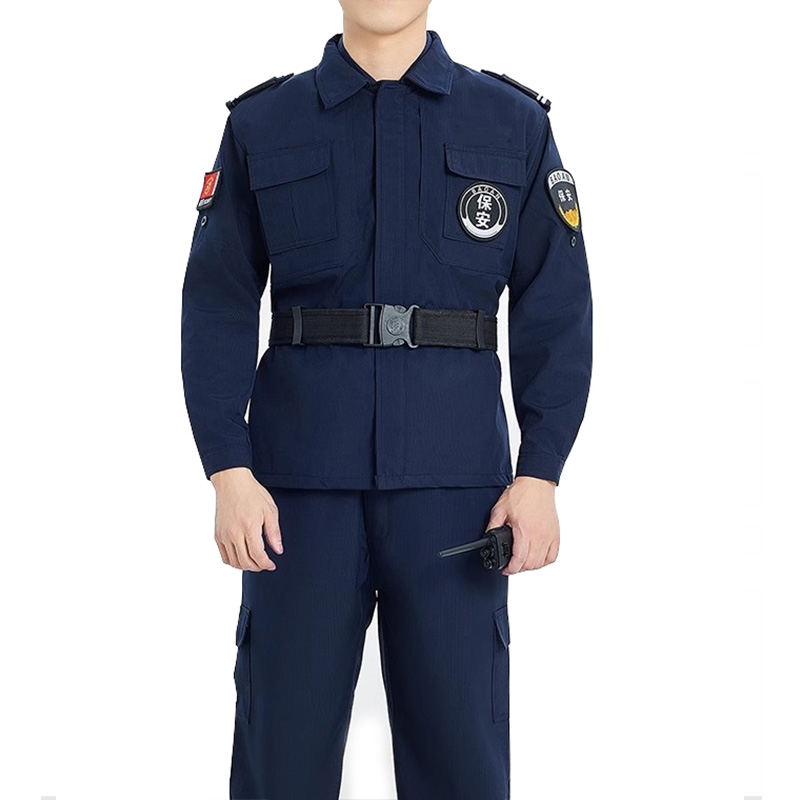 熱銷男女同款警務風制服 藏青色工裝套裝 多崗位適用
