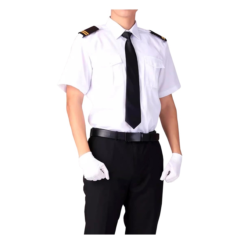 新款白色襯衫，崗亭列車長短袖制服