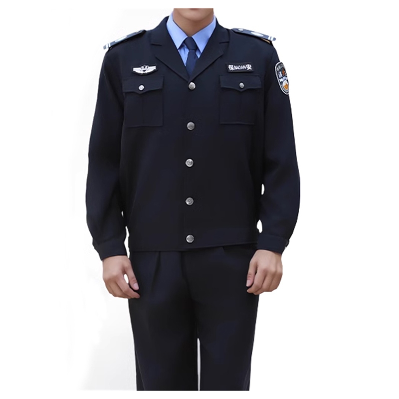 耐磨面料 酒店商場門衛工作服  男士警務風制服套裝