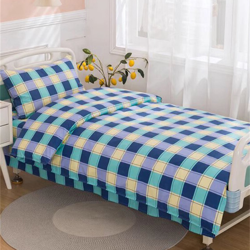 養老院牀上用品，牀單被套枕套，單位宿舍三件套